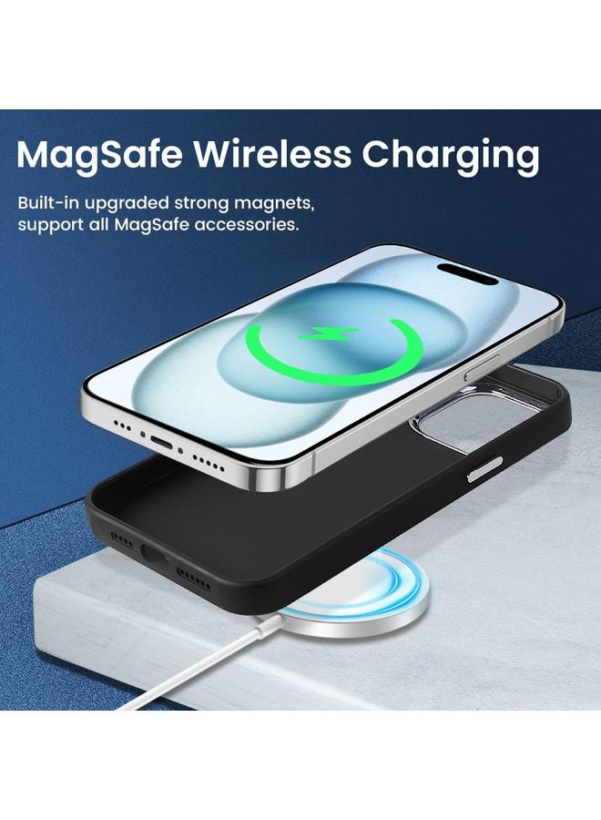 اس-توب جراب هاتف iPhone 15 مصنوع من جلد صناعي مطلي بماج سيف - Image 5