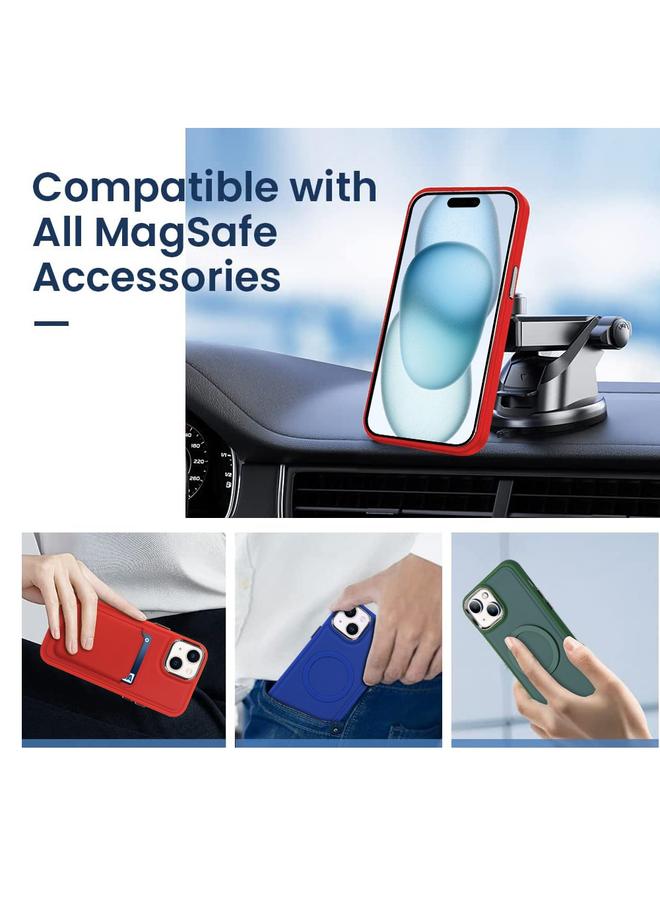 اس-توب جراب هاتف iPhone 15 مصنوع من جلد صناعي مطلي بماج سيف - Image 3