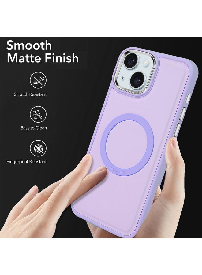 اس-توب جراب هاتف iPhone 15 مصنوع من جلد صناعي مطلي بماج سيف - Image 2