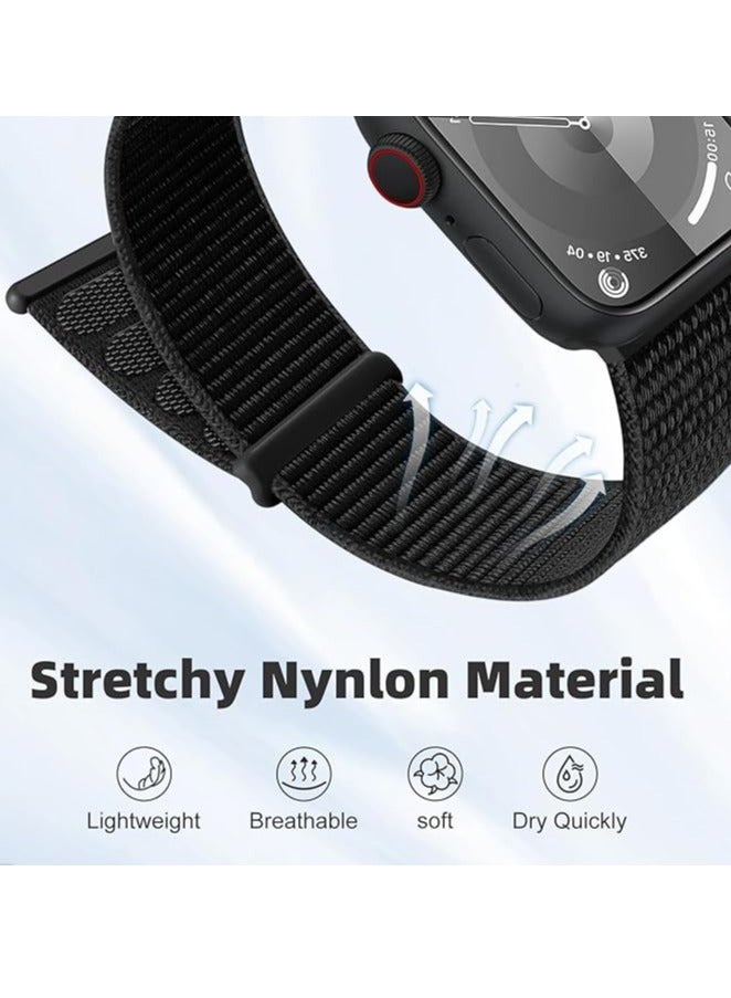 ميجوفاست ساعة رياضية من النايلون، نوع القماش متوافق مع حزام ساعة أبل 38 ملم 40 ملم 41 ملم للنساء، حزام ناعم قابل للتنفس وقابل للتعديل - Image 3