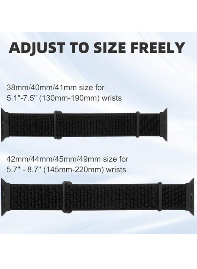 ميجوفاست ساعة رياضية من النايلون، نوع القماش متوافق مع حزام ساعة أبل 38 ملم 40 ملم 41 ملم للنساء، حزام ناعم قابل للتنفس وقابل للتعديل - Image 4