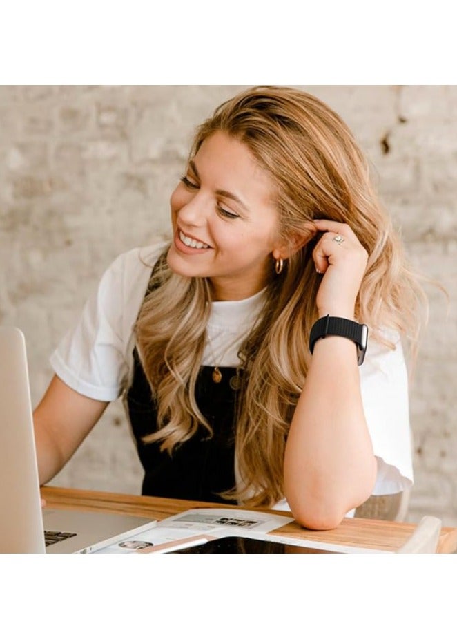 ميجوفاست ساعة رياضية من النايلون، نوع القماش متوافق مع حزام ساعة أبل 38 ملم 40 ملم 41 ملم للنساء، حزام ناعم قابل للتنفس وقابل للتعديل - Image 5