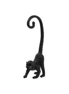 atmosphera Contemporary and Elegant Design Polyresin Monkey Statue Black 9.7 x 41 x 15.5 cm 168314  - Image 1