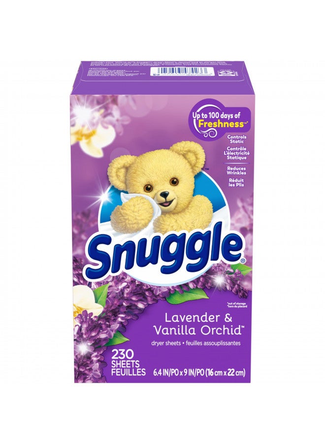 Snuggle Fabric Softener Dryer Sheets Lavender Vanilla Orchid 230ct - Image 5