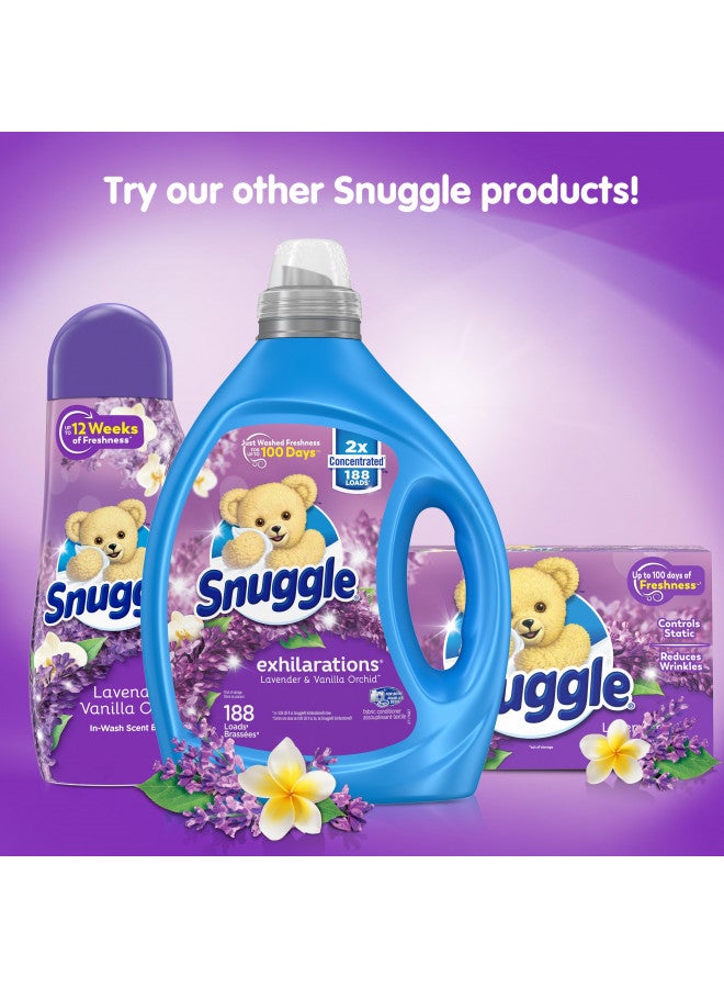 Snuggle Fabric Softener Dryer Sheets Lavender Vanilla Orchid 230ct - Image 4