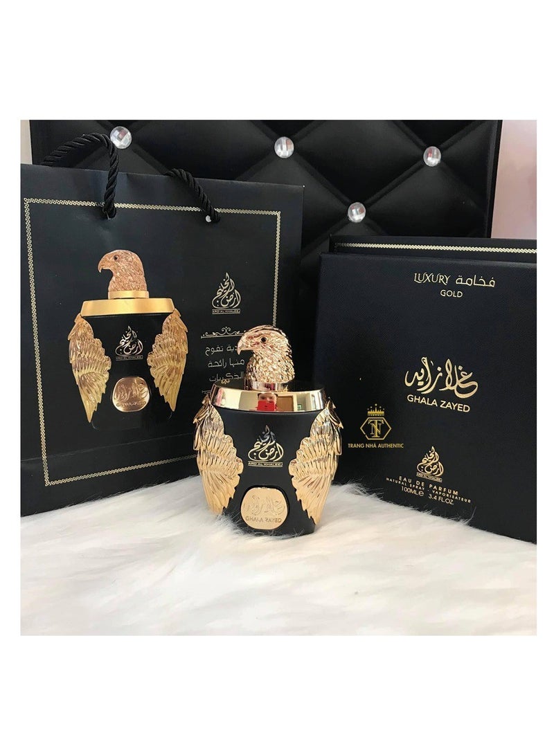 غلا زايد عطر غلا زايد الذهبي الفاخر للرجال او دي برفيوم من مملكة العود- 100 مل - Image 4