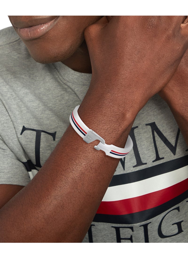TOMMY HILFIGER - TH JEWELRY CLARK MENS SILICONE BRACELET - 2790607 - Image 1