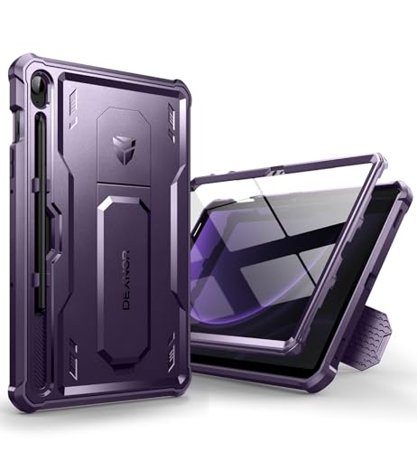 Dexnor Case for Samsung Galaxy Tab S10 Lite S10 FES9 FE 109 Inch20252023 Built in Screen Protector Kickstand with Pen Holder Heavy Duty Full Body Cover for S9 FE 5G Tablet Case Purple - Image 1