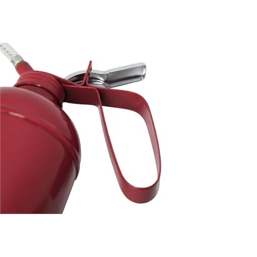 K-Tool International K Tool International 73902 1 Pint Oil Can with Flex Spout for Garages, Repair Shops and DIY, Thumb Lever, 500 ml, Red - Image 4