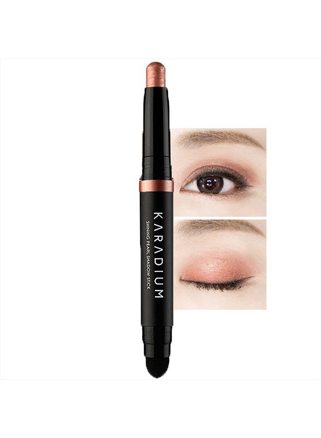 KARADIUM Shining Pearl Smudging Eye Shadow Stick, 1.4 g, #9 Rose Gold - Image 1