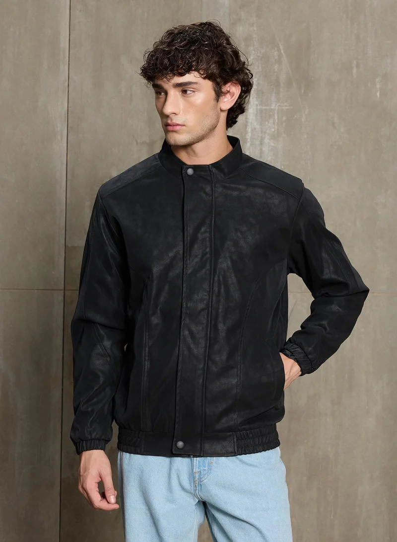 CAHOOT Cahoot Men's Black Biker Jacket - 9668
