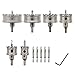 NewZoll Newzoll 11Pcs Hole Saw HSS Drilling Cutter Hole Opener Mandrel Sets for Making Cornhole Boards Plastic Drywall and Thin  - Image 2