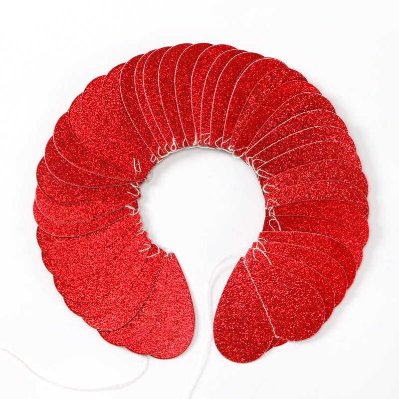 Hugtmr Red Heart Romantic Party-Decorations Garland - 62FT Glitter Special Night Galentines Hanging Streamers Banner,Valentines Girl Wedding Anniversary Baby Bridal Shower Birthday Decor Supplies Hugtmr - Image 3
