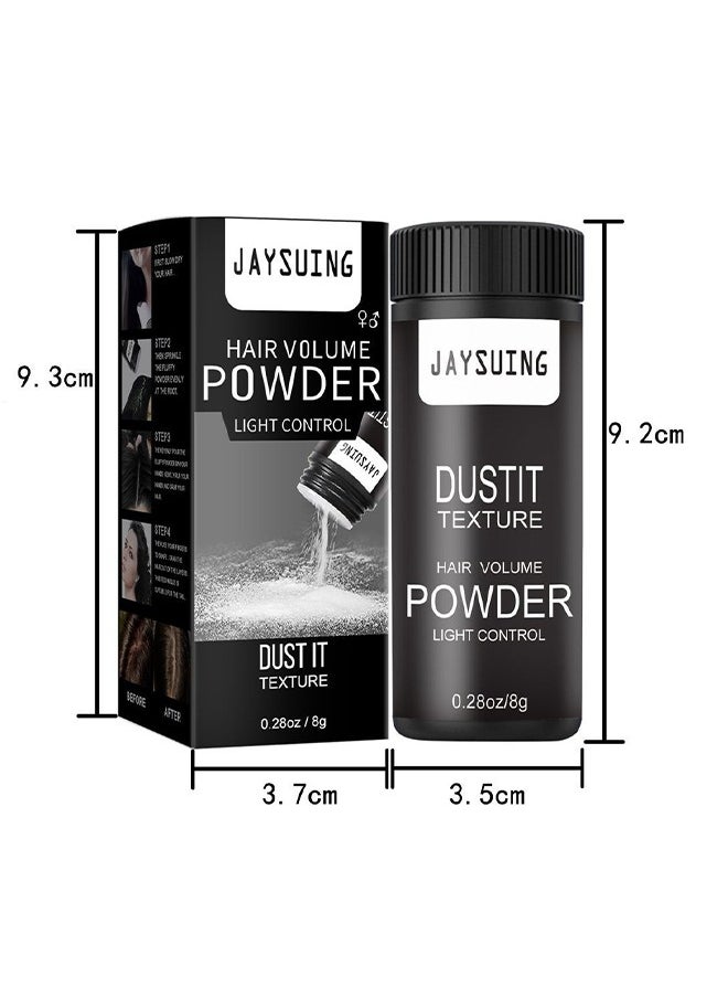 Jaysuing - Hair Volume Powder- Light Control -Fluffy Mattifying Texturizing & Volumizing Hair Concealer Powder Hair Volume Dust Hair Styling Powder Unisex 8g - Image 1