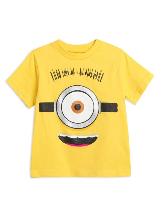 Despicable Me Universal Studios Minions Toddler Boys T-Shirt Shorts Set Yellow-Black 2T - Image 2