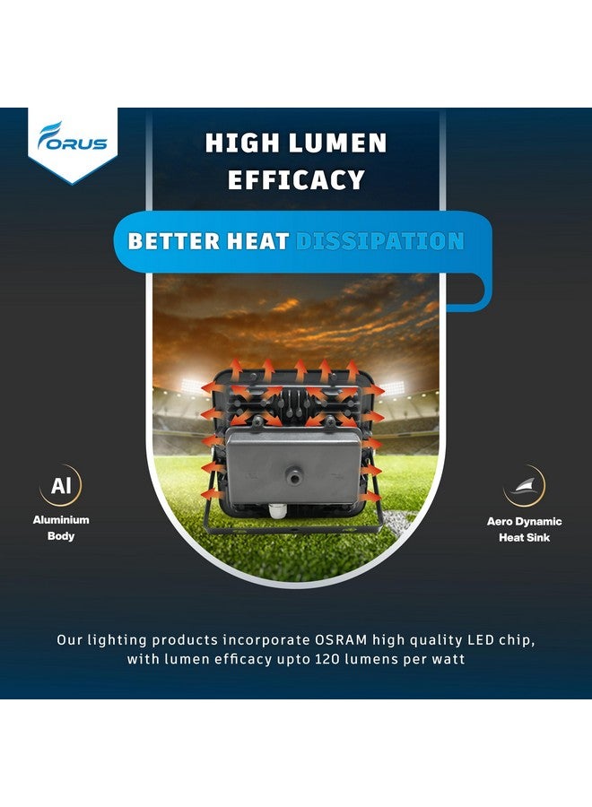 Forus 50W LED Flood Light 5 Years Warranty, IP67 Waterproof Outdoor LED Flood Lights, High Mast Focus Light, Halogen Flood Light for Factory, Garage, Parking,Garden,Shop,Warehouse,Tent, Cool White 4PC - Image 3