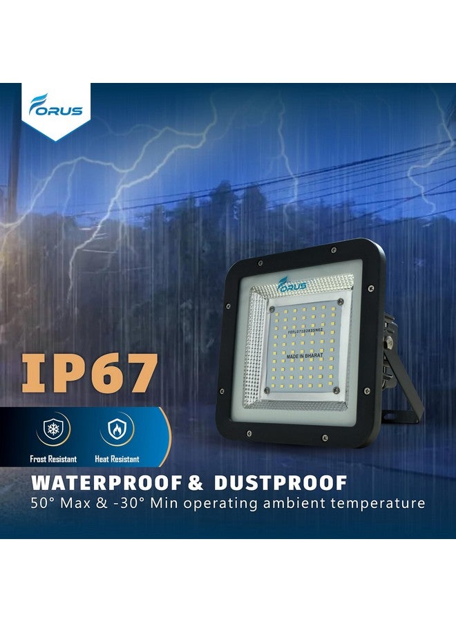 Forus 50W LED Flood Light 5 Years Warranty, IP67 Waterproof Outdoor LED Flood Lights, High Mast Focus Light, Halogen Flood Light for Factory, Garage, Parking,Garden,Shop,Warehouse,Tent, Cool White 4PC - Image 4