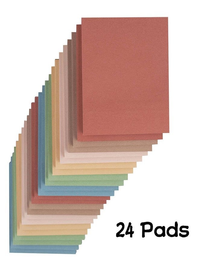 Vanpad (24 Pads) Sticky Notes 3x3 inch, Self-Stick Pads Vintage Colors Sticky Note, Recyclable, Easy to Post for Home, Office, Notebook - Image 3
