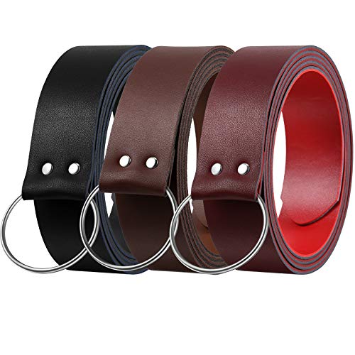 Syhood 3 Pieces Medieval Halloween Ring Belts Faux Leather Renaissance Viking Knight Belt Men Reenactment Accessory for Halloween Cosplay - Image 3
