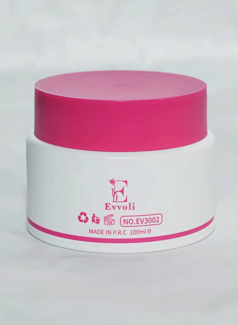 evvoli كريم وجه حليب الحمير لتفتيح البشرة، مرطب مغذي للبشرة، يصلح مرطب الوجه لترطيب وتنعيم البشرة الجافة، يشد ويضيء البشرة، كريم نهاري وليلية لجمال الفتيات والنساء للعناية اليومية بالبشرة، كريم وجه حليب 100 مل - Image 2