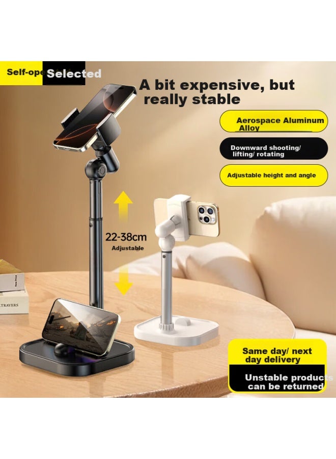 Stiger Desktop Stand For Mobile Phones, Adjustable Height Extension Shooting Support Stand For Overhead Shots, Suitable For Ipad And Tablets, Lazy Person's Drama Watching Video Artifact - Image 1