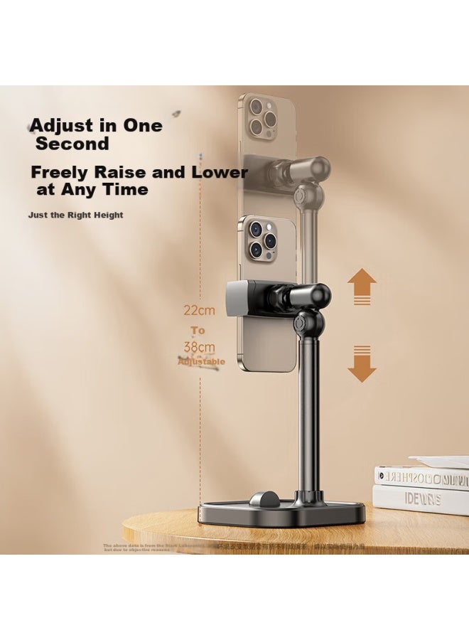 Stiger Desktop Stand For Mobile Phones, Adjustable Height Extension Shooting Support Stand For Overhead Shots, Suitable For Ipad And Tablets, Lazy Person's Drama Watching Video Artifact - Image 3
