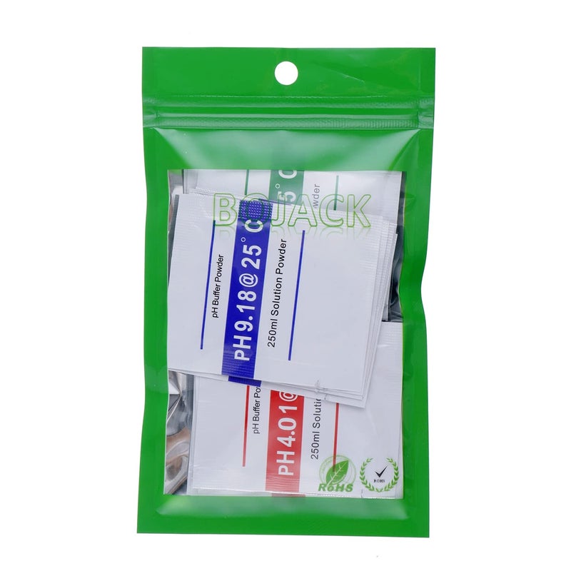 BOJACK عبوة 15 من مسحوق محلول العازلة لمقياس الحموضة لضبط دقيق وسهل، مسحوق محلول ضبط الحموضة 4.01pH، 6.86pH و 9.18pH - Image 3