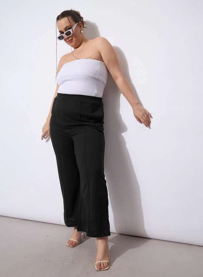 ساسافراس بنطال بأرجل واسعة ومقاس كبير