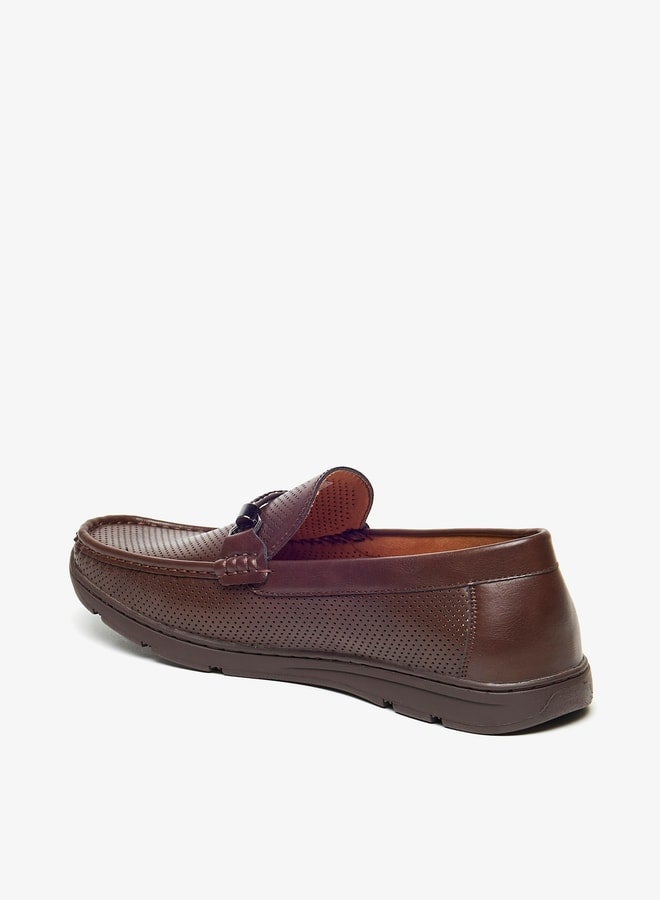LBL by Shoexpress Men's Textured Slip-On Moccasins - Image 2