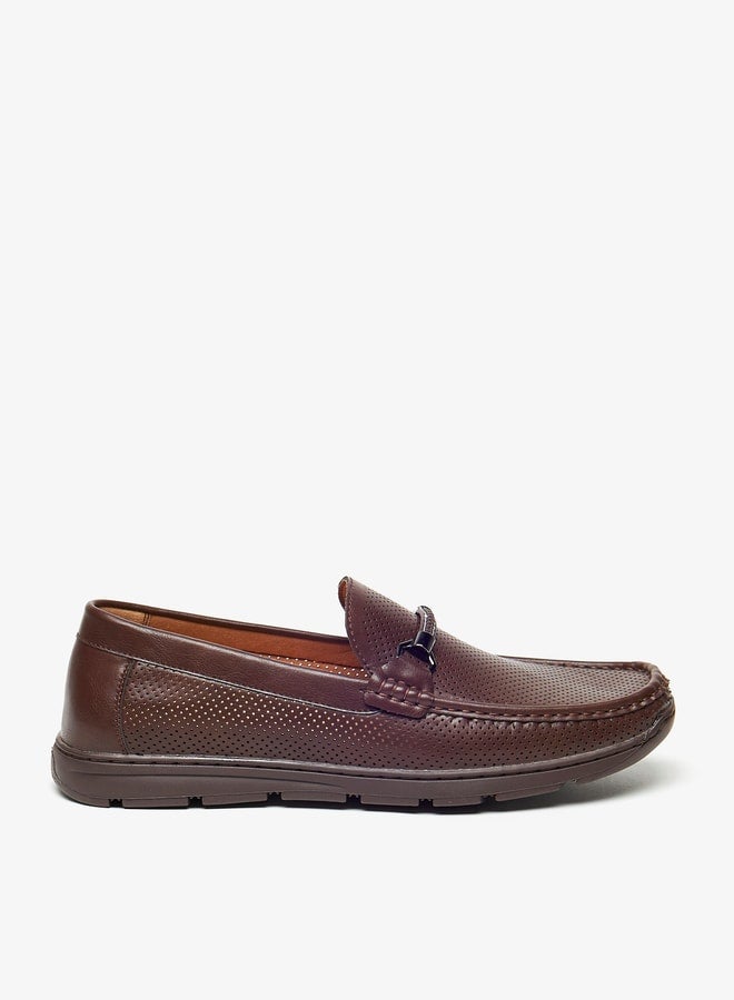 LBL by Shoexpress Men's Textured Slip-On Moccasins - Image 1