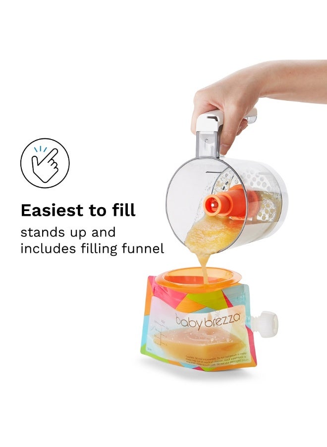 Baby Brezza أكياس طعام قابلة لإعادة الاستخدام من بيبي بريزا - عبوة 10 - Image 2