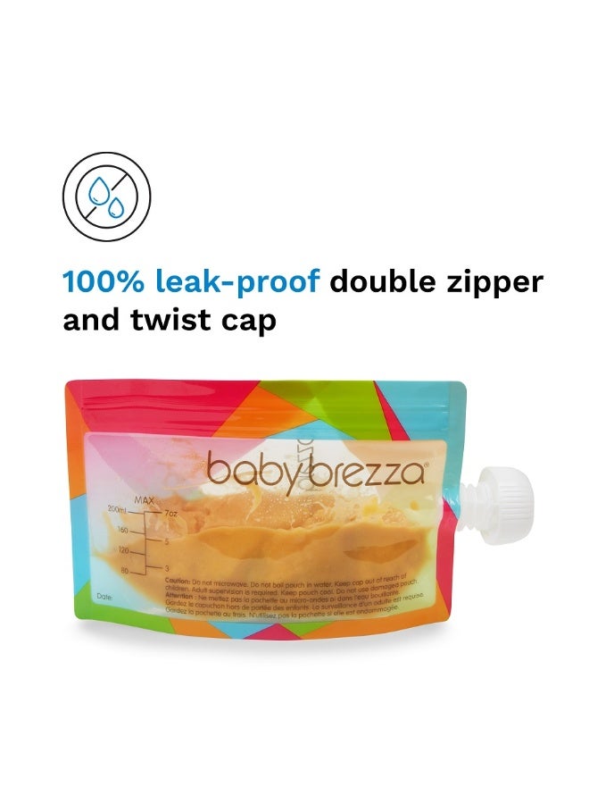 Baby Brezza أكياس طعام قابلة لإعادة الاستخدام من بيبي بريزا - عبوة 10 - Image 4