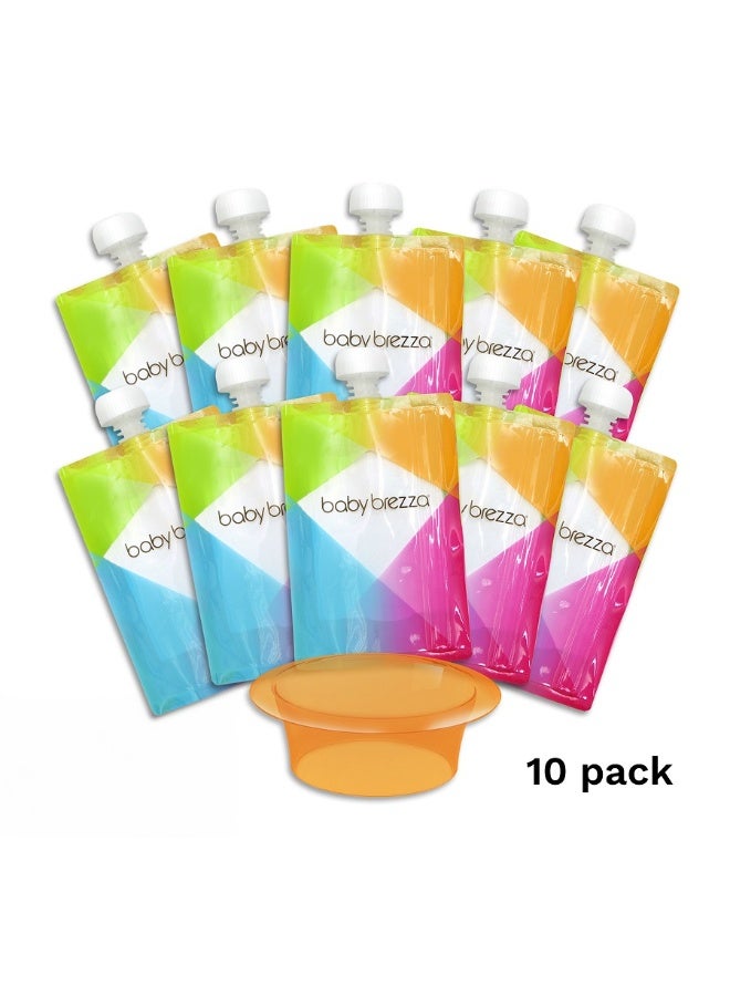 Baby Brezza أكياس طعام قابلة لإعادة الاستخدام من بيبي بريزا - عبوة 10 - Image 1