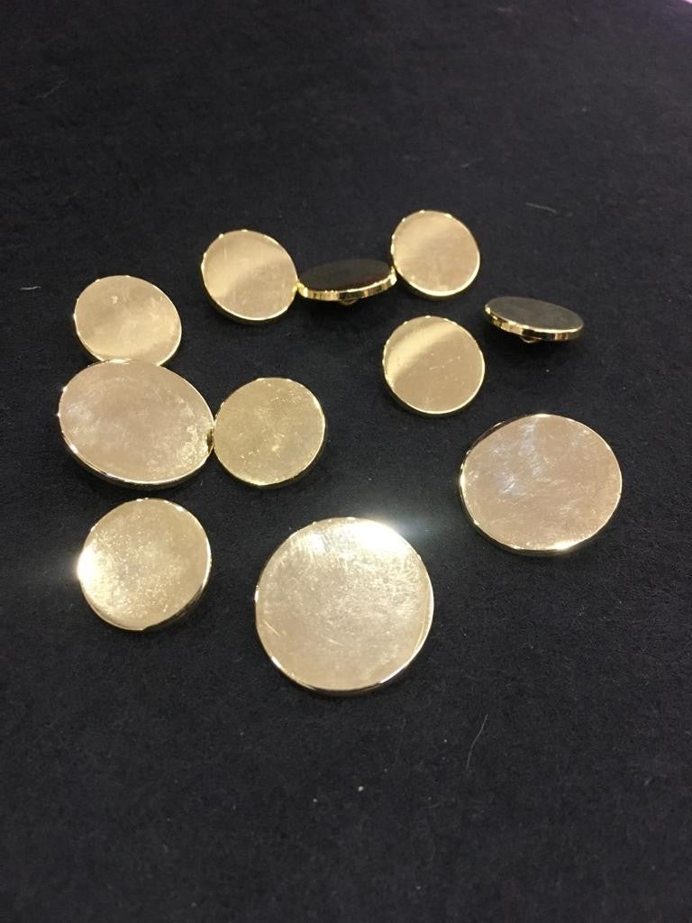 Karan Tuhafiye Karan Haberdashery Blazer Jacket Button Plain Coin Model Gold - Image 3