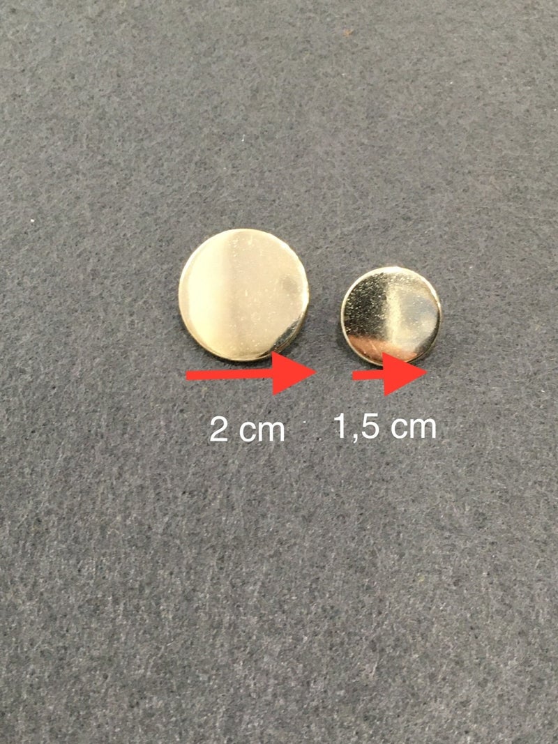 Karan Tuhafiye Karan Haberdashery Blazer Jacket Button Plain Coin Model Gold - Image 4