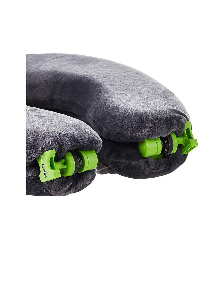 Adjustable Travel Pillow Polyester Grey - Image 3