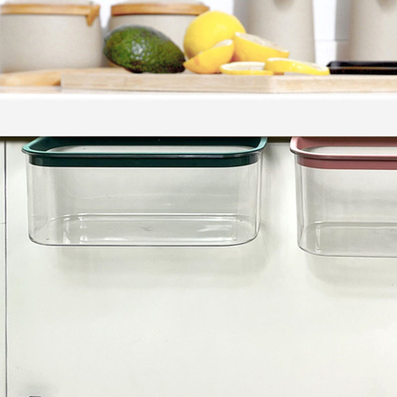 Hanging Kitchen Trash Can Plastic Storage Box Large Capacity Countertop Hanging Kitchen Compost Bin for Counter Top Or Under Sink - Image 4