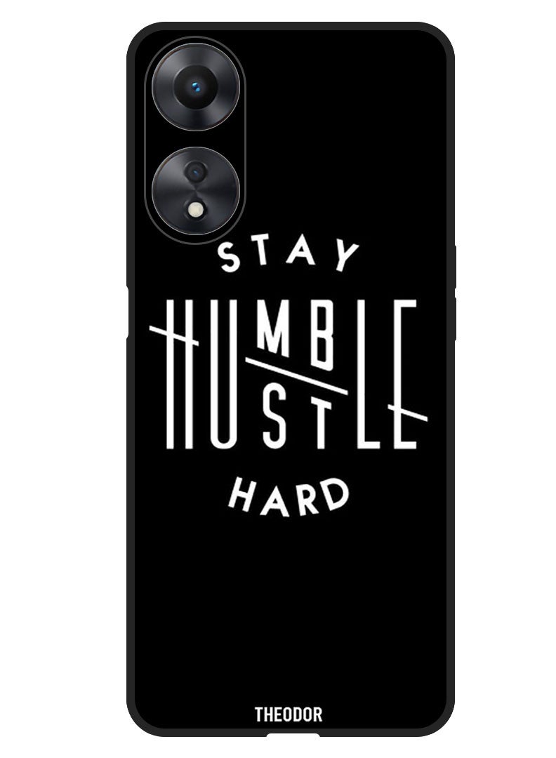 Theodor Protective Case Anti Scratch Shock Proof Bumper Cover For Oppo F23 5G Stay humble - Image 1