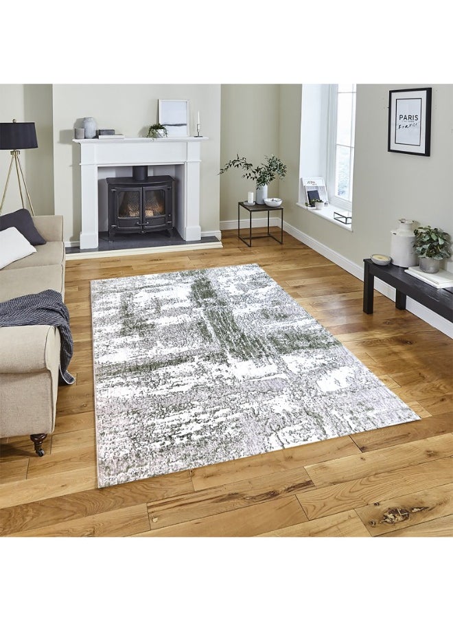 HANDPICKED FURNITURE Handpicked Furniture Abstract Green Rug, Ultra Soft Area Carpets For Bed Room, Living Room, And Dining Room, Antislip Floor Carpets, Easy To Clean, Made In Turkey  - Image 1