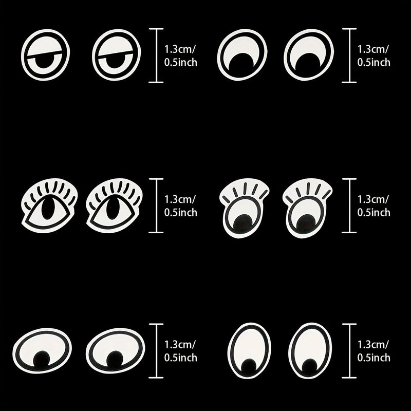 18 Pairs Self Adhesive Eye Sticker Labels for Crafts Home Holiday Decor - Image 4