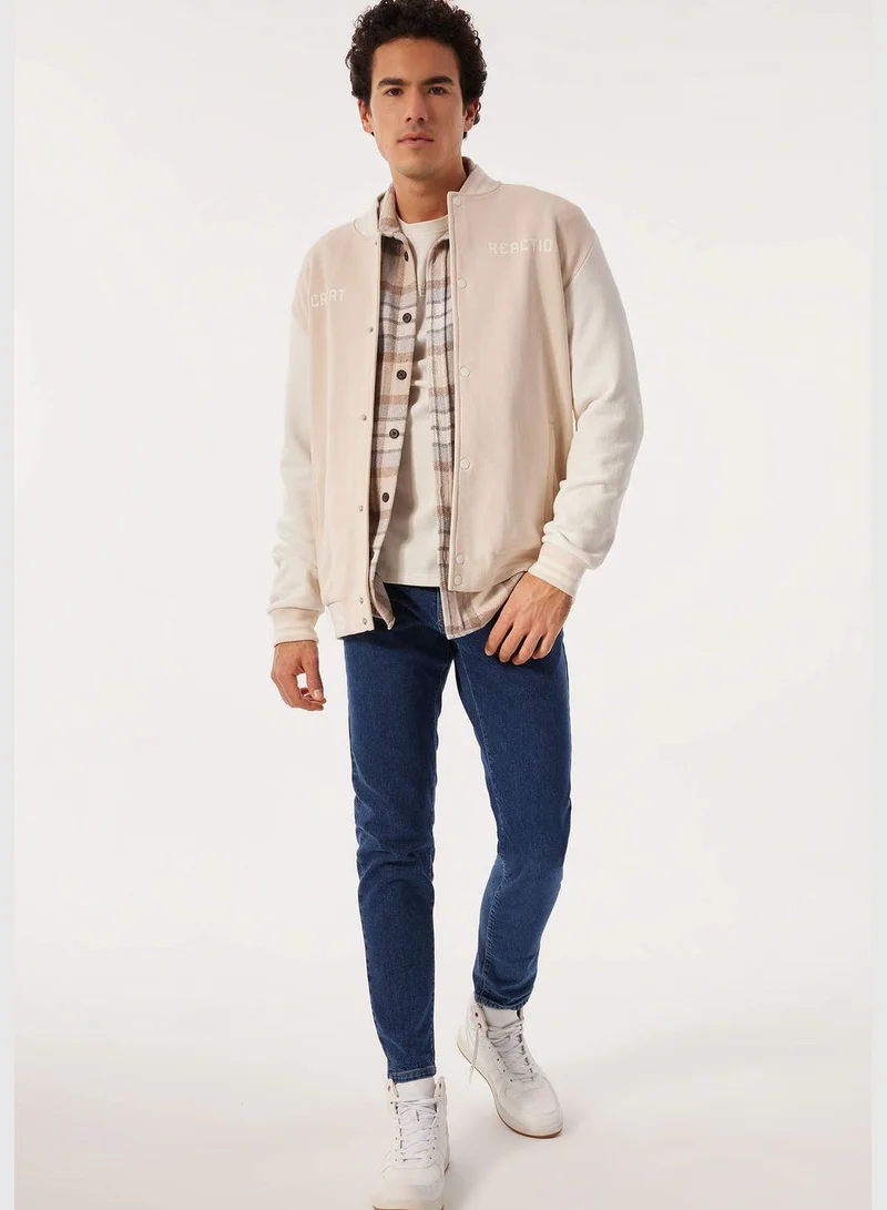 DeFacto Man Long Sleeve Knitted Bomber Jacket