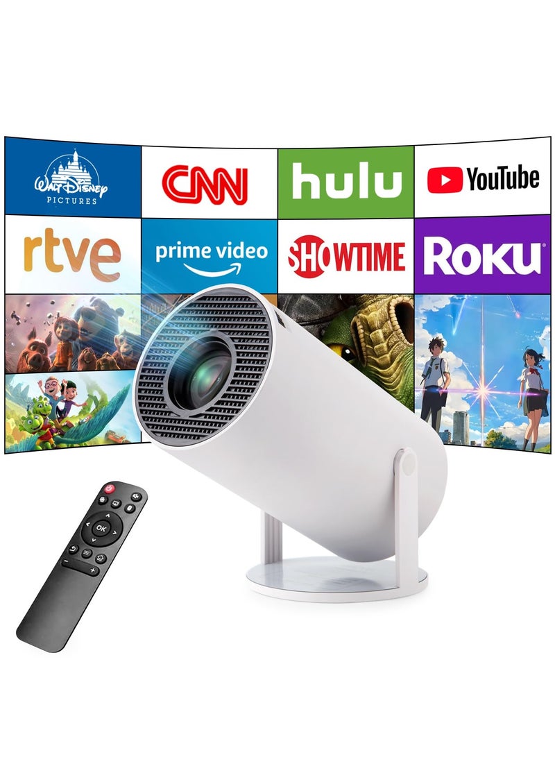 Portable 5G WIFI Projector - Full HD 1080P, Android 11.0, 130-inch Home Theater, Compatible with HDMI/USB/TV Stick/PS5/PS4/iOS - Ideal for Indoor & Outdoor Use, Perfect Birthday Gift  - Image 1