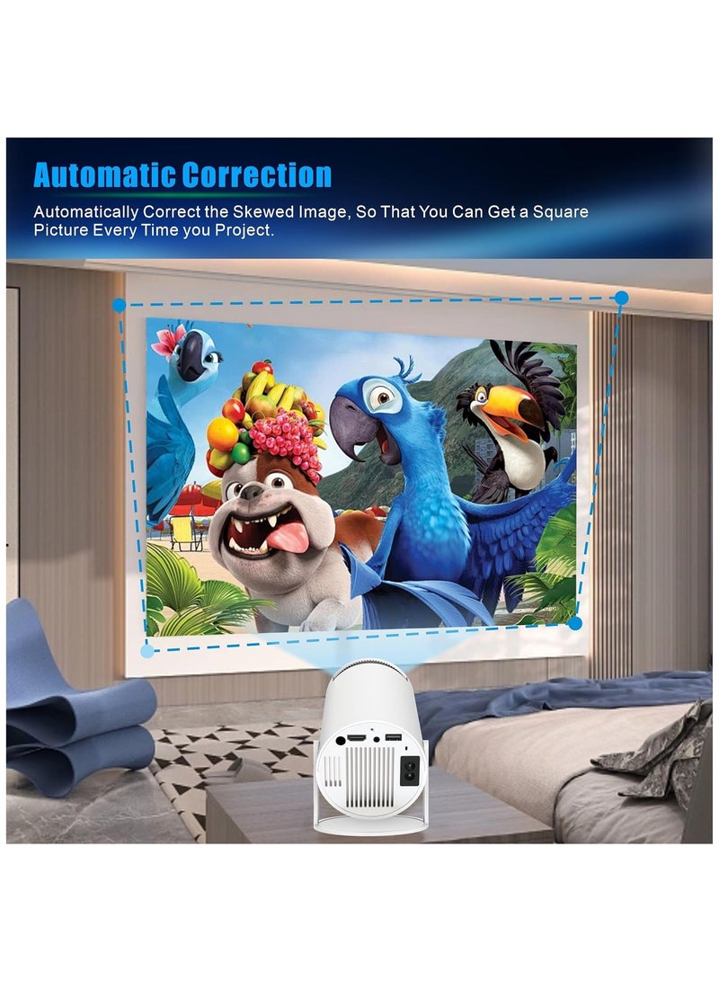 Portable 5G WIFI Projector - Full HD 1080P, Android 11.0, 130-inch Home Theater, Compatible with HDMI/USB/TV Stick/PS5/PS4/iOS - Ideal for Indoor & Outdoor Use, Perfect Birthday Gift  - Image 4
