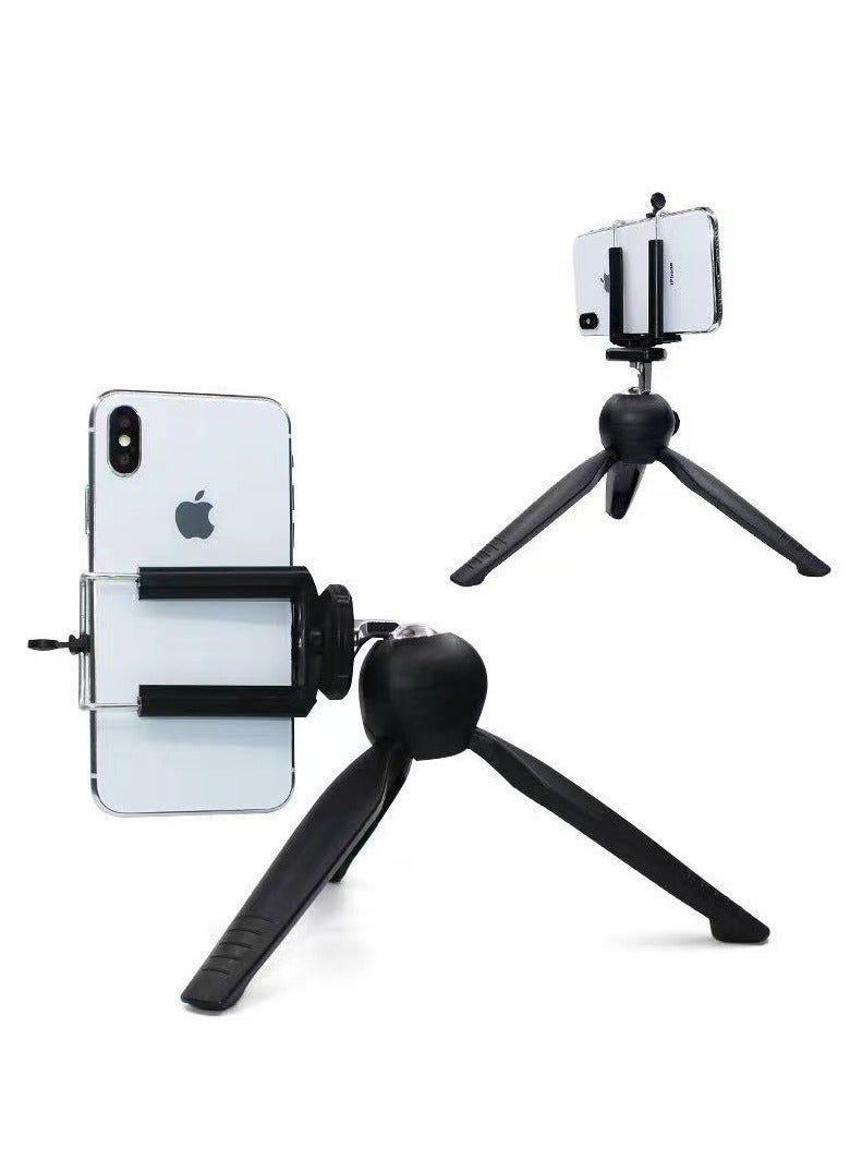 Mini Tripod for Phone DSLR Camera,  Phone Stand Holder with Holder Clip, Black  - Image 4