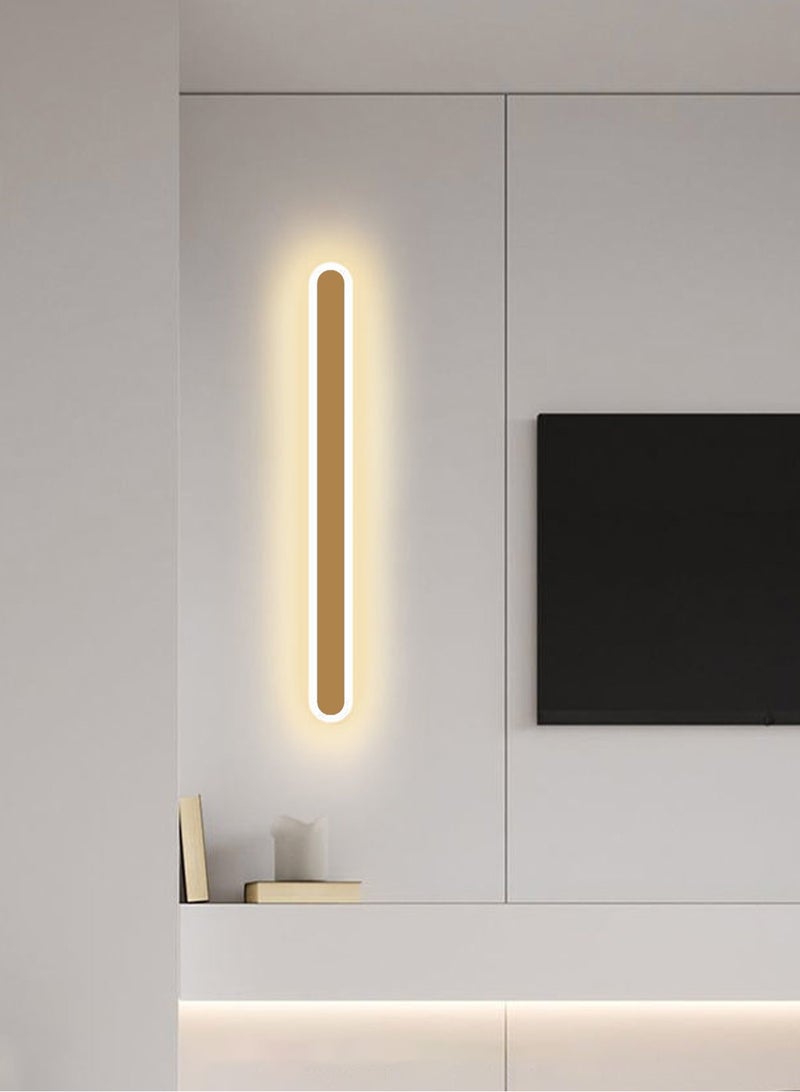 لوبيتيز ( لون : ذهبيّ , دافئ ضوء 3000K , حجم : 60x6cm ) حديث شريط طويل جدار مصباح / بيئة مصباح / داخليّة [ لد ] مصباح خلفيّة / غرفة معيشة أريكة / درج / سرير مصباح قناة - Image 2