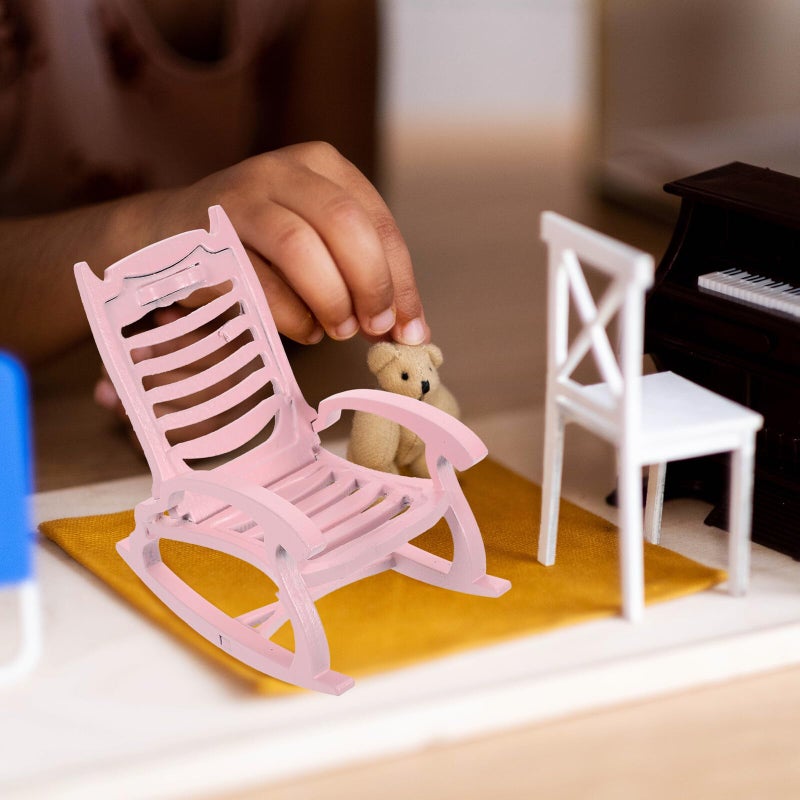 Wooden DIY Miniature Doll House Furniture Accessories 12 Scale Collectors Decor - Image 4