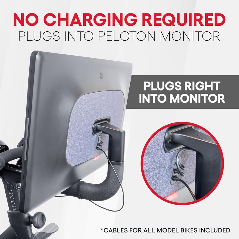 Trublifit Dual Fans for Peloton Bike with Phone Tray - All Metal Holder, No Batteries Required - Image 4