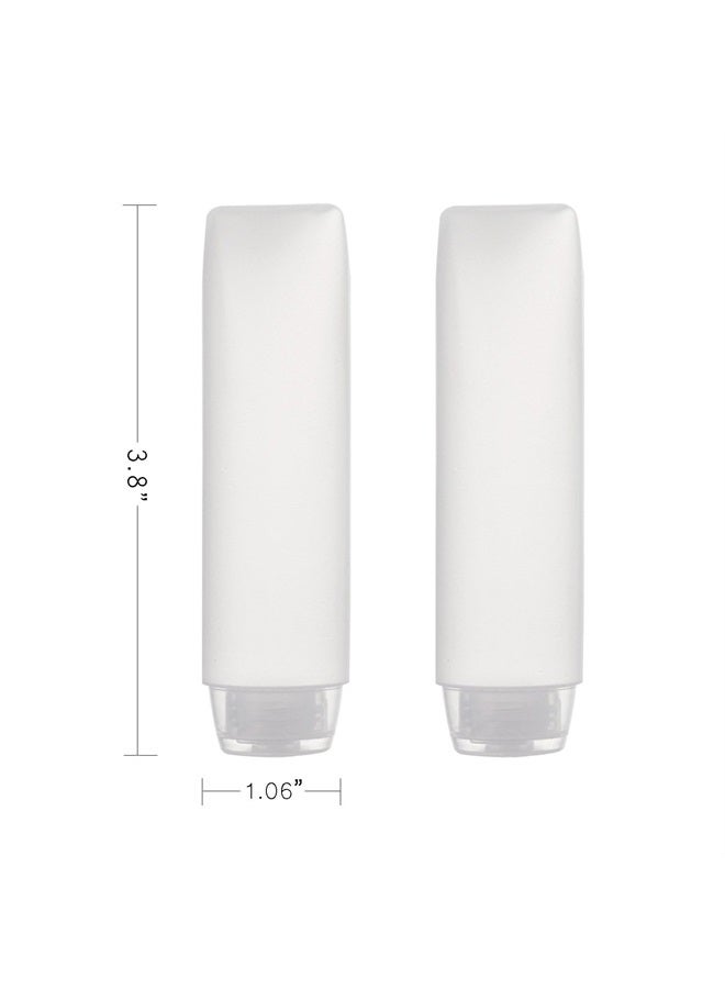 OTO 6 Pack Travel Size Plastic Squeeze Bottles for Liquids, 30ml/1 Fl. Oz TSA Approved Makeup Toiletry Cosmetic Containers - Image 2