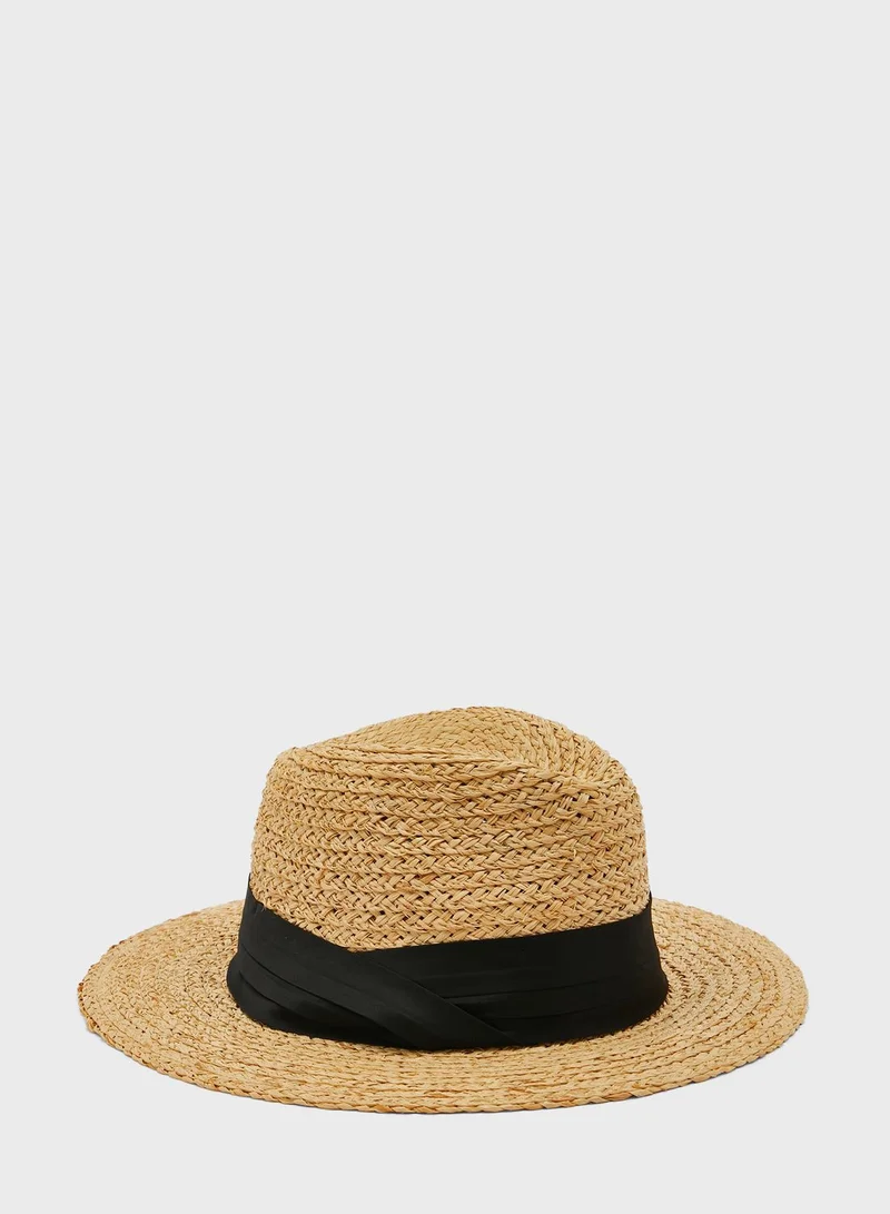 Marks & Spencer Straw Fedora Hat