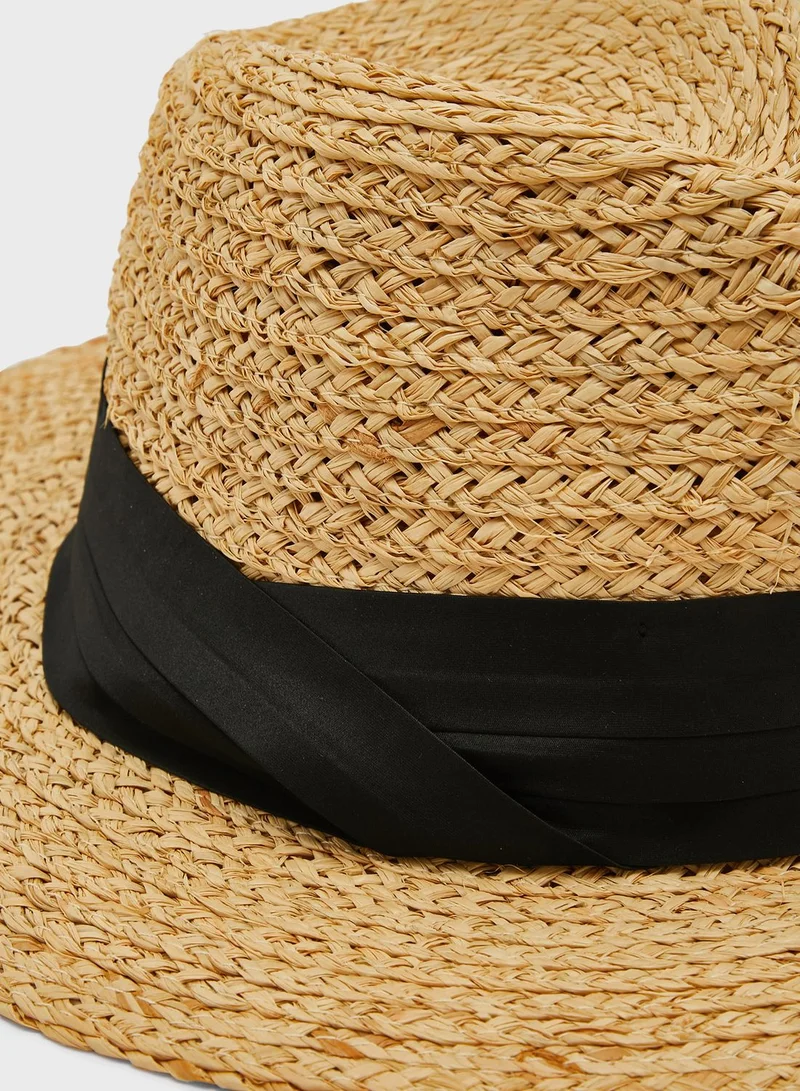 Marks & Spencer Straw Fedora Hat